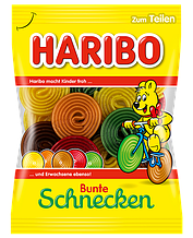 Желейные конфеты Haribo Bunte Schnecken, 175 гр